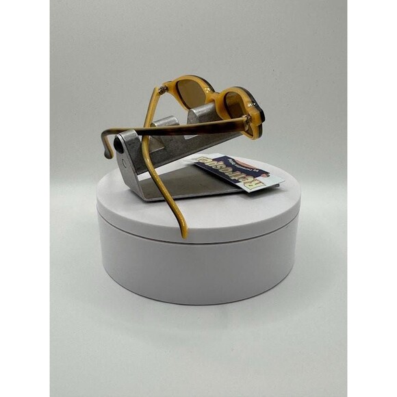 Vintage Y2K Eyeglasses | NOS | Small Oval Style | Tortoise & Yellow Frame | - Picture 9 of 10